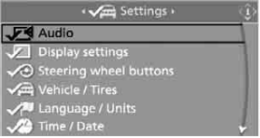 On/off and Tone BMW 650i 6 Changing tone settings