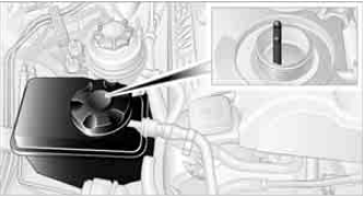 Checking coolant level