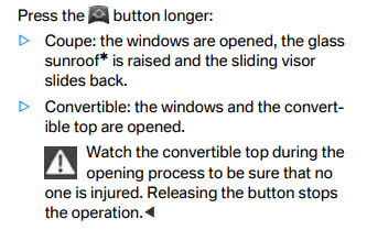 Comfort opening mode