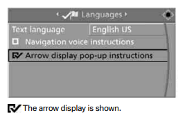 Displaying arrow view in map view