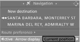 Displaying current position
