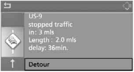 Displaying traffic obstructions