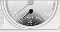 Engine oil temperature gauge