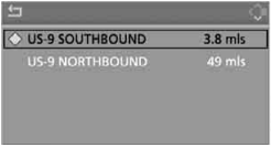 Manually displaying traffic information