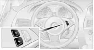 Programmable buttons on steering