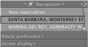 Starting destination