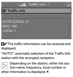 Switching reception
