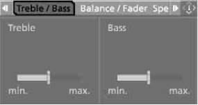On/off and Tone BMW 650i 7 Treble and bass