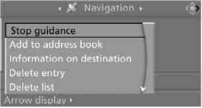 destination list