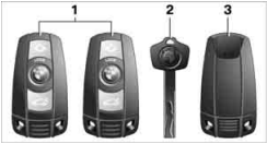 Opening and Closing KeysRemote Control BMW 2006 6 Series